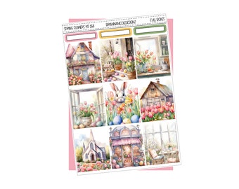 KIT 258 Spring flowers | weekly sticker kits | Spring sticker kits