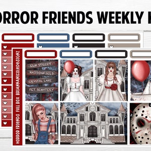 Horror Friends kit | weekly planner sticker kit