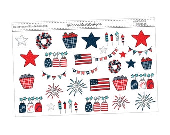 hs 147 July doodles | planner stickers