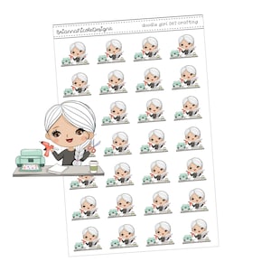 doodle girl 067 crafting | girl stickers