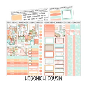 KIT 031 Squeaky clean hobonichi cousin weekly kit | Hobonichi cousin stickers