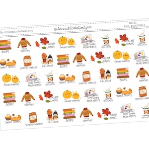 hs 152 Fall essentials | Fall | Autumn stickers| Pumpkins| Cozy fall stickers | Fall Aesthetic Planner Stickers
