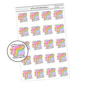 Pegatinas de salud mental/planificador SS174
