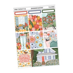 KIT 336 Spring season | weekly planner sticker kit