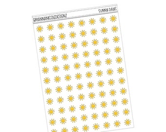 Sunny days | planner stickers