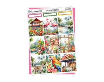 KIT 267 Tropical Summer | Summer sticker kits