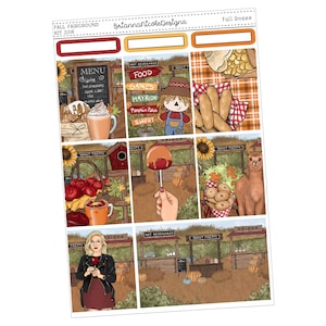 KIT 208 Fall fairgrounds | weekly planner sticker kit