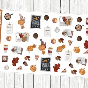 October vibes | planner stickers