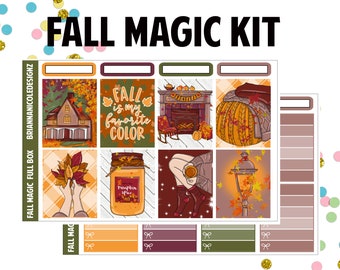 Fall magic kit | weekly planner sticker kit