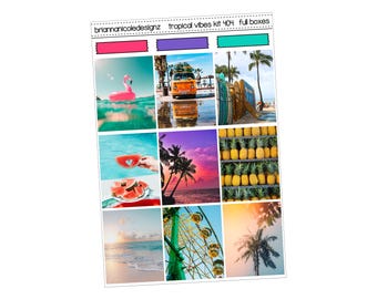 KIT 404 Tropical vibes | Summer planner stickers