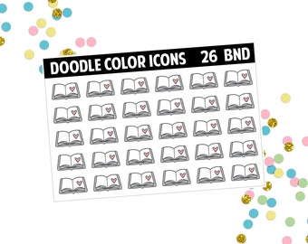 Doodle color icons 26 | planner stickers