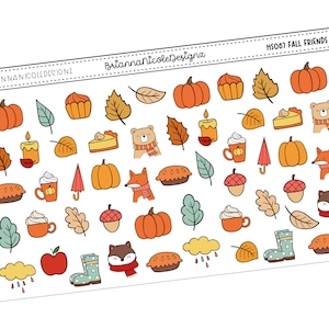 HS067 Fall Friends | planner stickers