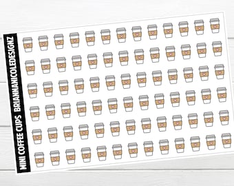Mini coffee cups | planner stickers