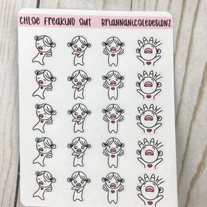 Chloe freaking out | planner stickers