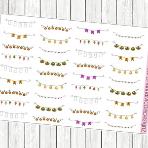 Fall banners | planner stickers