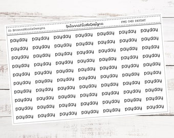 FMS 040 Payday script | planner stickers