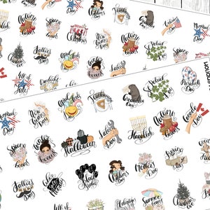 Holiday planner icons planner stickers image 1