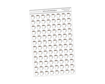 Doodle icons 034 coffee cup | planner stickers