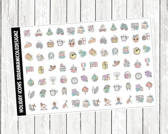 Icônes de vacances | Stickers agenda