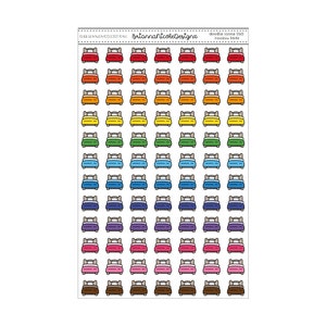Doodle icons 025 beds | planner stickers