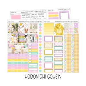 Kit 030 Risen hobonichi cousin weekly kit | Hobonichi cousin stickers