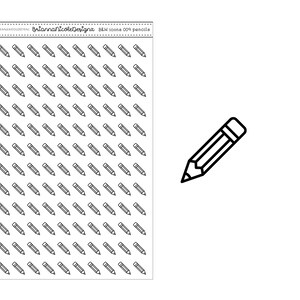 B&W icons 009 pencils - icon stickers