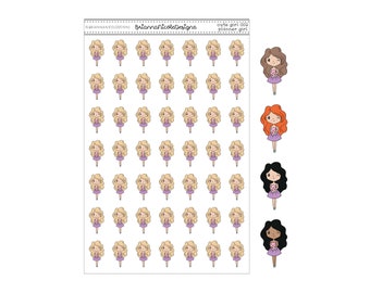 Cute girl 002 Planner girl | planner stickers