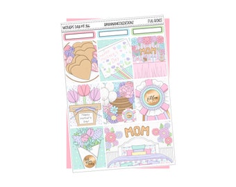 KIT 266 Mothers day | planner stickers | Spring sticker kits