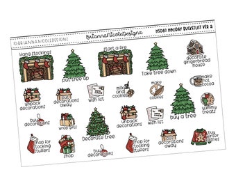 HS087 Holiday bucket list ver 2-| planner stickers