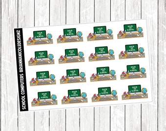 School computers | planner stickers