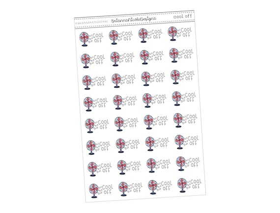 Cool off | planner stickers | summer stickers