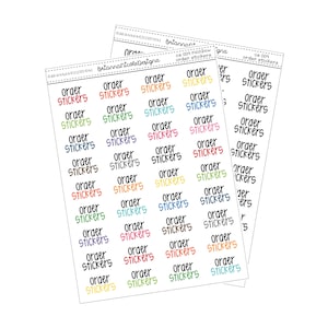 CS 009 Order stickers scripts | planner stickers