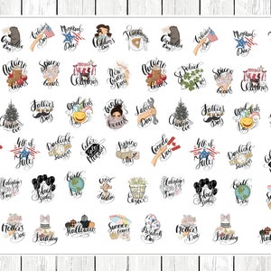 Holiday planner icons planner stickers image 2