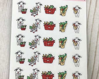 Chloe grocery shopping | planner stickers