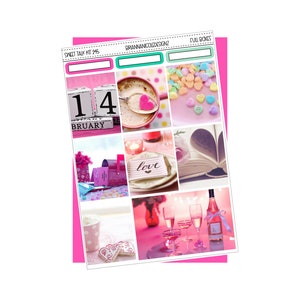 KIT 245 Mots doux | Kits d'autocollants pour agenda hebdomadaire