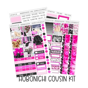 KIT 020 I love me hobonichi cousin weekly kit | Hobonichi cousin stickers