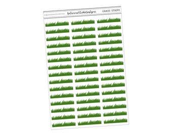 Grass strips | planner stickers