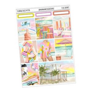 Kit 175 Sunny Daze | weekly planner sticker kit