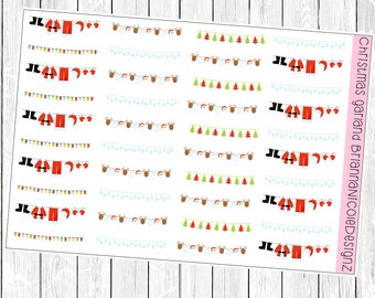Christmas garland | planner stickers