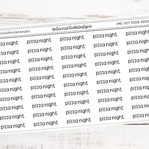fms 027 Pizza night | planner stickers