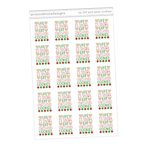 HS 359 Eat xmas cookies | Christmas planner stickers
