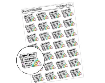 SS089 News flash | planner stickers