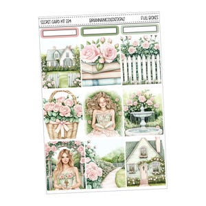 KIT 334 Secret garden | Spring planner stickers