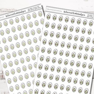 Doodle icons 012 Spa Day | planner stickers