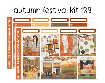 KIT 133 Autumn Festival | weekly planner sticker kit