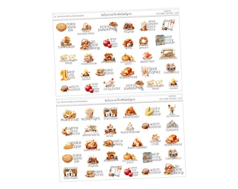 HS 204 Autumn bucket list | planner stickers