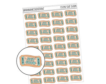 SS093 Shit show | planner stickers