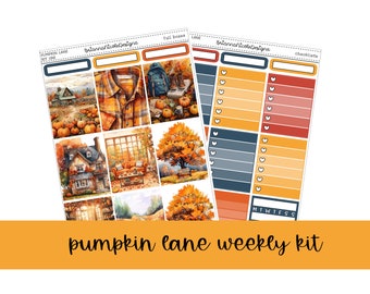 kit 196 Pumpkin lane | weekly planner sticker kit