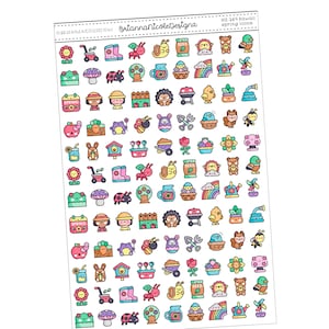 HS249 Kawaii spring icons | planner stickers | Spring planner stickers