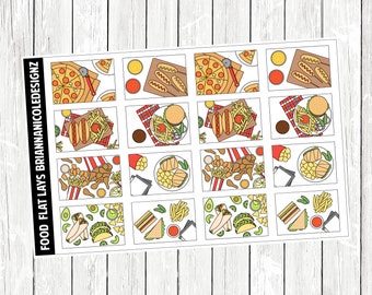 Food Flat lays | planner stickers